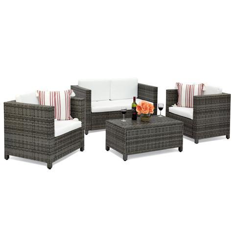 lot 1360 image: 4 piece outdoor patio set