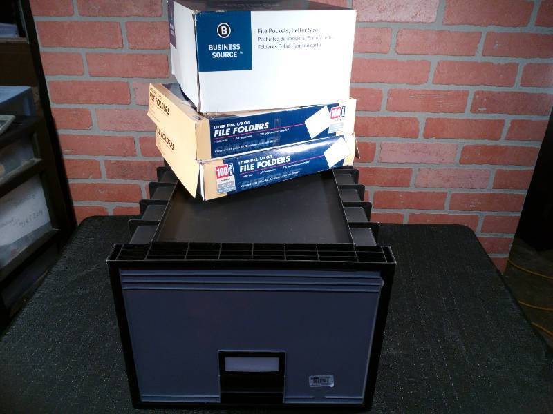 lot 34 image: Storex Archive Letter Size File Drawer File Pockets & File Folders - Letter Size