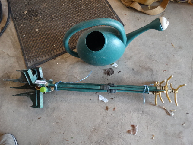 lot 132 image: Lot of Stake Sprinklers & Watering Can.