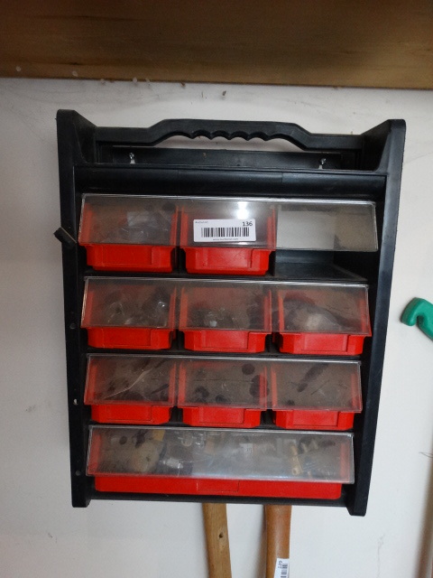 lot 136 image: BoltParts Bin on Wall - wContents.