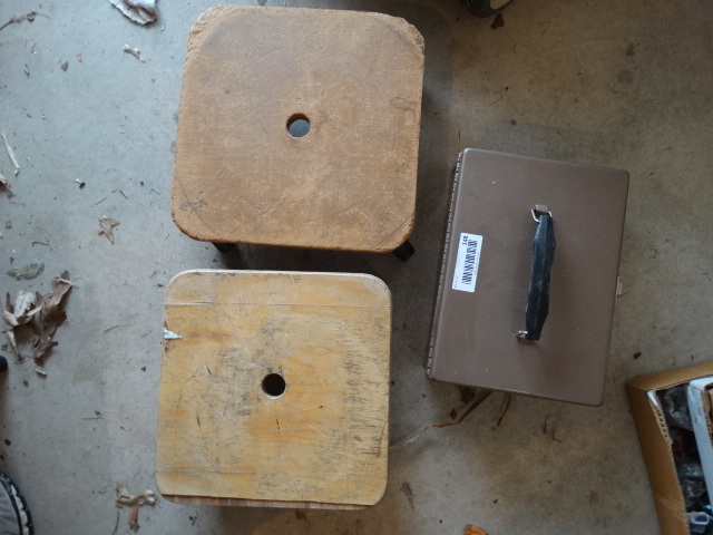 lot 148 image: 2 Plant Dollies & Metal Cash Box wPricing Supplies.