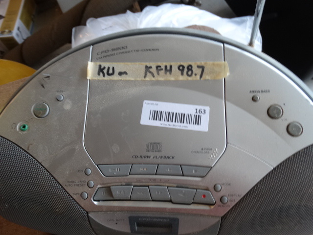 lot 163 image: Sony CDRadioCassetteRecorder.