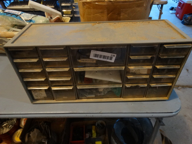 lot 179 image: Parts Bin wContents.