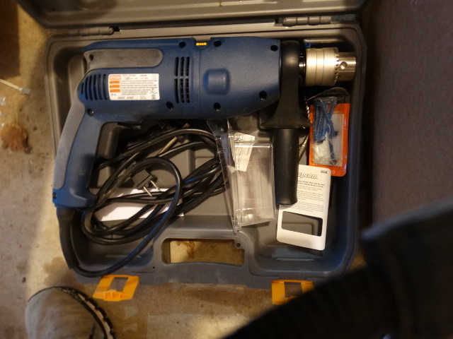 lot 192 image: Ryobi Hammer Drill in Case.