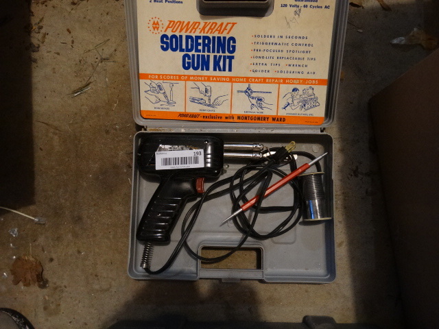 lot 193 image: Power-Kraft Soldering Gun Kit.