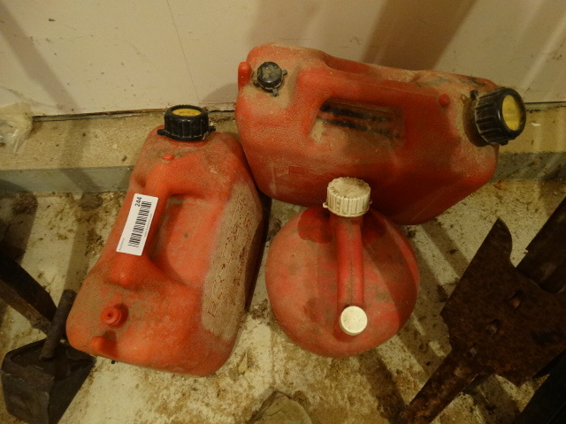 lot 244 image: 3 Gas Cans.