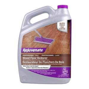 lot 15670 image: Rejuvenate Professional Wood Floor Restorer and Polish with Durable Finish Easy Mop On Application High Gloss Finish 128oz