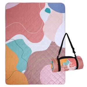 lot 15672 image: Exclusivo Mezcla Waterproof Picnic Blankets 3-Layer 60x80 INCH Large Sandproof Beach Blanket Foldable Outdoor Blanket for Camping on Grass Picnic Mat