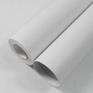 lot 15676 image: WADILE Grasscloth Peel and Stick Wallpaper 15.7in x 787.4in, Textured Contact Paper for Cabinets, Faux Linen Wall Paper Pull and Stick, Fabric Vinyl Wallpaper Self Adhesive White