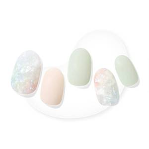 lot 16175 image: Dashing Diva Glaze Nail Strips - Emerald Marble  Works with Any LED Nail Lamp  Long Lasting, Chip Resistant, Semicured Gel Nail Strips  Contains 34 Salon Quality Nail Wraps, 2 Prep Pad, 1 Nail File