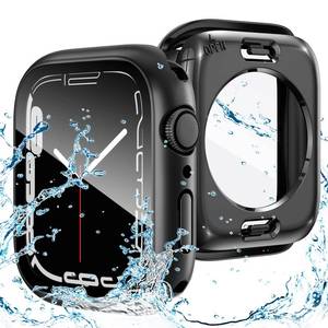 lot 16186 image: Goton 2 in 1 Waterproof Case for Apple Watch Screen Protector 40mm SE 2nd Gen Series 6 5 4, 360 Protective Glass Face Cover Hard Bumper  Back Frame for iWatch Accessories 40 mm
