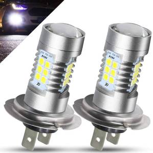 lot 16189 image: BOODLED 9-30V H7 LED Fog Light Bulbs Non-polarity 6000K 1200Lumens Super Bright LED Lamps For Fog Lights or DRL,Xenon White(2-Pack).