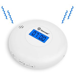 lot 16191 image: Geevon Vibrating Alarm Clock for Heavy Sleepers, Extra Loud Bed Shaker Clock for Hearing ImpairedDeaf, Travel Alarm Clock Battery Operated with USB Cord, Dual Alarms,Backlight,White