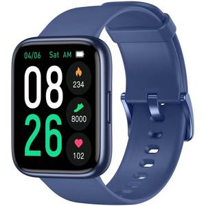 lot 16194 image: EURANS Smart Watch 45mm, AMOLED Fitness Watch with Heart RateSleep Monitor Steps Calories Counter, IP68 Waterproof Activity Tracker Compatible with Android iOS