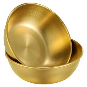 lot 16197 image: Kichvoe 2Pcs Brass Offering Bowl, Stainless Steel Buddhist Offering Bowl Mini Water Bowl Holy Water Bowl Yoga Meditation Bowl Gold Bowl Saucers Bowl Round Seasoning Dishes (3.14X3.14X0.98inch )