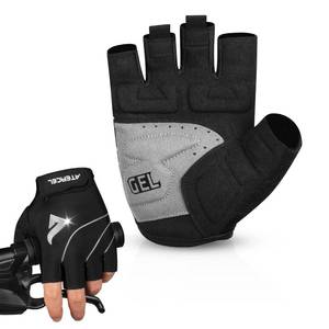 lot 16210 image: ATERCEL Bike Gloves Men Women Cycling Gloves with 5mm SBR Padded for Road Mountain Bike Riding Gloves Breathable Elastic Back Bicycle Gloves(Black,XL)