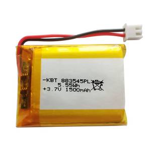 lot 16213 image: KBT 3.7V 1500mAh Li-Polymer Battery 883545 Lipo Rechargeable Lithium-ion Replacement Batteries with JST Connector