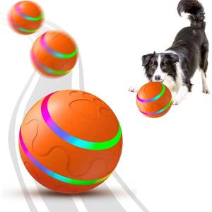 lot 16218 image: CSD Automatic Dog Ball Toy - USB Rechargeable, Dual Mode, Soft Exterior & PC Interior - for Small Breeds