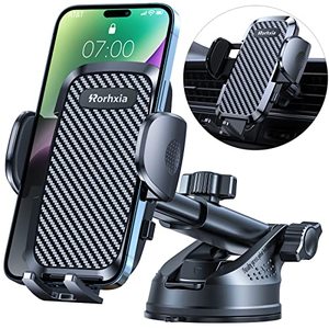 lot 16228 image: Rorhxia 3-in-1 Phone Mount for Car 2024 Most Stable and Flexible Suction Cup Vent Dashboard Windshield Cell Phone Holder Car Fit for iPhone 15 14 13 12 Pro Max Samsung S23 S22 S21 All Phone