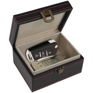 lot 16229 image: Faraday Box, Carbon Fiber Texture Diyife RFID Box for Car Keys, Key Fob Protector, Signal Blocker for Keyless Fob, Car Key Signal Blocker Cage, Signal Blocking Box for Car Keys Phones (Medium)