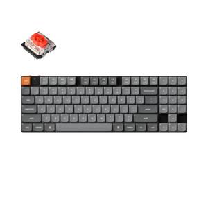 lot 16246 image: Keychron K13 Max Low-Profile Wireless Mechanical Keyboard, QMKVIA TKL Keyboard with Number Pad, Bluetooth2.4 GHzWired White Backlight Compatible with Mac Windows Linux - Retail $104