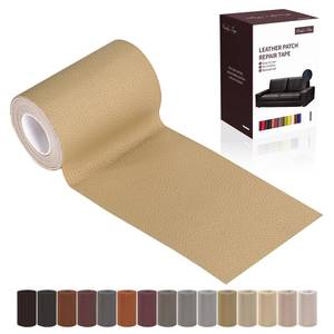lot 16301 image: Leather Repair Patch Tape, Ivory 3 x 61 Inches Self Adhesive Leather Repair Kit for Furniture, Car Seat,Vinyl Leather Repair Kit for Office Chairs, Couch, Sofa, Luggage