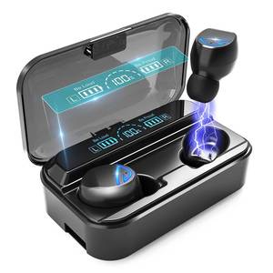 lot 16302 image: Wireless Earbuds, Bluetooth 5.2 Headphones with Wireless Charging Case 1200mAh-60Hrs Play Time-Cell Phones Charging Function, Built-in Microphone IPX5 Waterproof Earphone for iOSAndroid SKY5-5