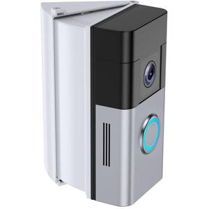 lot 16304 image: NANW Adjustable 30 to 55 Degree Doorbell Angle Mount Compatible with Video Doorbell 1234WiredPro(2020 Release), Doorbell Camera Mount Holder Bracket Wedge for Apartment, White