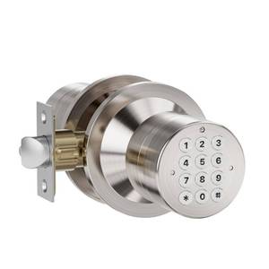 lot 16308 image: HIDALIFE Door Knob with Keypad, Keyless Entry Door Lock, Door Lock for Bedroom, Door Knob with Lock for Front Door Garage Home Apartment, Satin Nickel