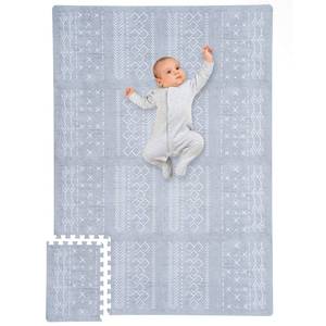 lot 16349 image: Stylish Baby Play Mat for Your Baby Boy or Girl - Large and Soft Floor Mat Creates A Safe Play Area for Little Ones - A Beautiful Playmat Made of Soft Foam Tiles Fits Nicely As A Kids Playroom Rug