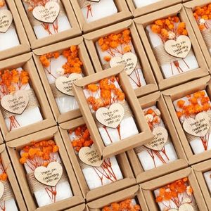 lot 16363 image: Demissle 30 Pcs Handmade Scented Soap Wedding Party Favors Gifts Bridal Shower Baby Shower Soap Favors for Guests in Bulk Rectangle Natural Soap Favors for Wedding Souvenirs Engagement Party(Orange)