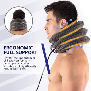lot 16396 image: S Cervical Neck Traction Device for Instant Neck Pain Relief - Inflatable & Adjustable Neck Stretcher Neck Support Brace, Neck Traction Pillow for Home Use Neck Decompression
