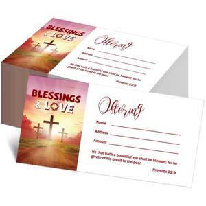 lot 16410 image: 500 Count Tithes and Offering Envelopes for Church Offering Donation Envelopes Tithing Envelope My Offering Bill Size Envelope Checks and Cash Envelopes for Tithes and Offerings (Simple)