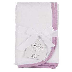 lot 16917 image: MOMS ON CALL Baby Swaddle 0-3 Months Newborn, Essential Swaddle Blanket  48X48  Cotton (English Rose)