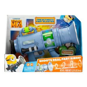lot 16920 image: Minions Despicable Me 4 - The Ultimate Fart Blaster  Blasts Out Real Fart Rings of Fog  Plays 15 Different Fart Sounds  Lights Up and Emits Smells  It Includes 2 Different Scented Fart Formulas