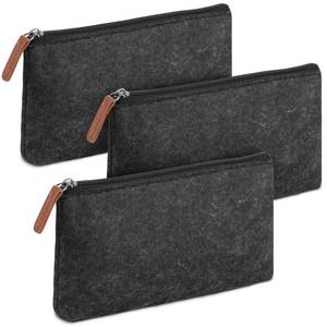 lot 16925 image: Mr. Pen- Pencil Case, Pencil Pouch, 3 Pc, Black Felt, Small Pencil Case, Pencil pouch Small, Pen Case, Pen Bag, Office Supplies, Canvas Pencil Case, Pencil Bags, Pen Pouch, Pencil Pouches with Zipper