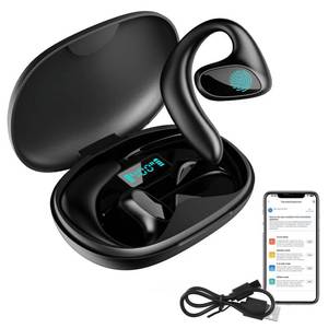 lot 16944 image: Language Translator Earbuds Two Way Real-time Translation 144 Language with Bluetooth & APP Online Instant Voice Translation for Travel Business Learning(Black)