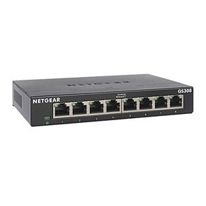 lot 16959 image: NETGEAR 8-Port Gigabit Ethernet Unmanaged Switch (GS308) - Home Network Hub, Office Ethernet Splitter, Plug-and-Play, Silent Operation, Desktop or Wall Mount