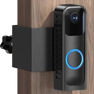 lot 16964 image: Blink Doorbell Mount for Apartment Door - No-Drill Anti Theft Adjustable Angle (45° Left and Right) Bracket Compatible with Blink Holder Camera Doorbell (Anti Theft)