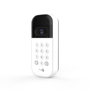 lot 16971 image: myQ Smart Garage Door Video Keypad with Wide-Angle Camera,Customizable PIN Codes,and Smartphone Control�Take Charge of Your Garage Access Works with Chamberlain, LiftMaster and Craftsman openers,White