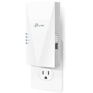 lot 16975 image: TP-Link AX1500 WiFi Extender Internet Booster(RE500X), WiFi 6 Range Extender Covers up to 1500 sq.ft and 25 Devices,Dual Band, AP Mode wGigabit Port, APP Setup, OneMesh Compatible
