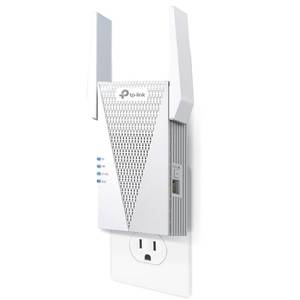 lot 16987 image: TP-Link AX1800 WiFi 6 Range Extender with Ethernet Port  Internet Signal Booster for Home  Dual-Band Wireless Repeater Amplifier  Access Point Mode  APP Setup  OneMesh Compatible (RE615X) - Retail $77.85