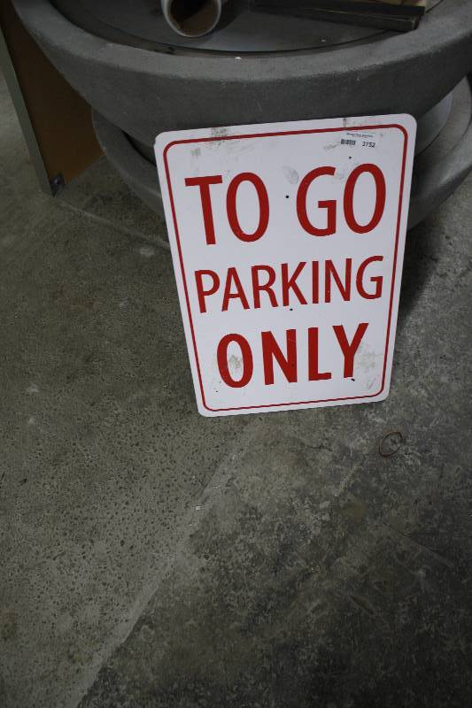 lot 3752 image: To Go parking Sign