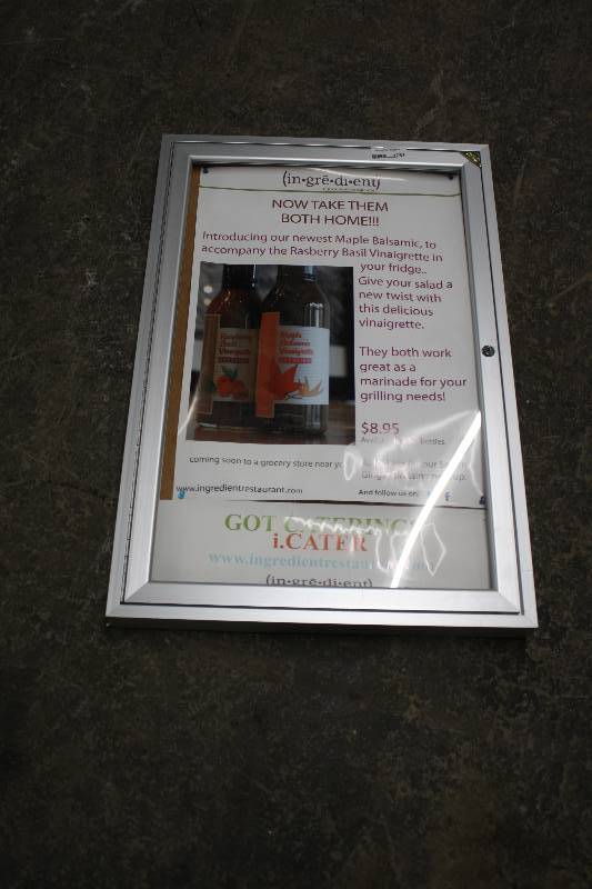 lot 3751 image: Menu Display Case