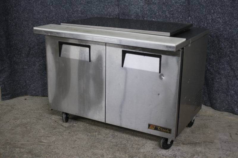 lot 8 image: True Refrigerated 48in Prep Table