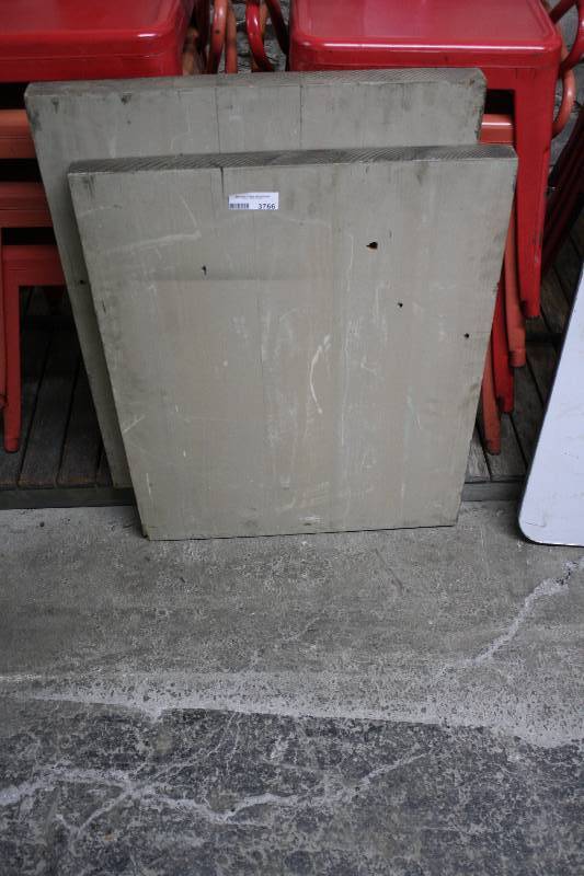 lot 3766 image: 2 Wood Block Table Tops