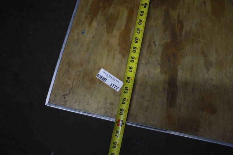 lot 3777 image: 8 foot Wood Top Folding Table