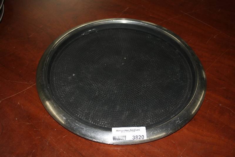 lot 3820 image: Nice Serving Tray with Metal Band