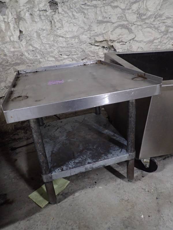lot 3882 image: Stainless Equipment Stand on Casters