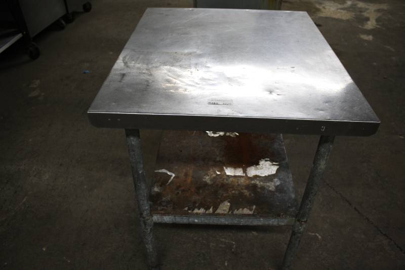 lot 3775 image: 30 x 36 inch Stainless Steel Prep Table